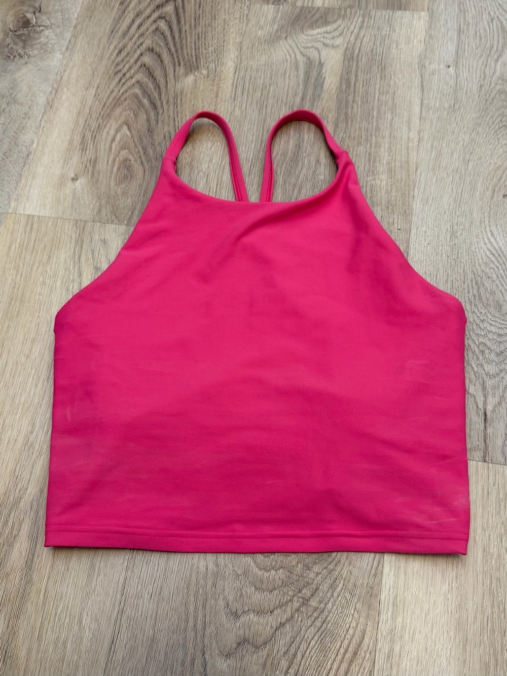 Old Navy Active Powersoft Hot Pink Racerback Crop Tank Top